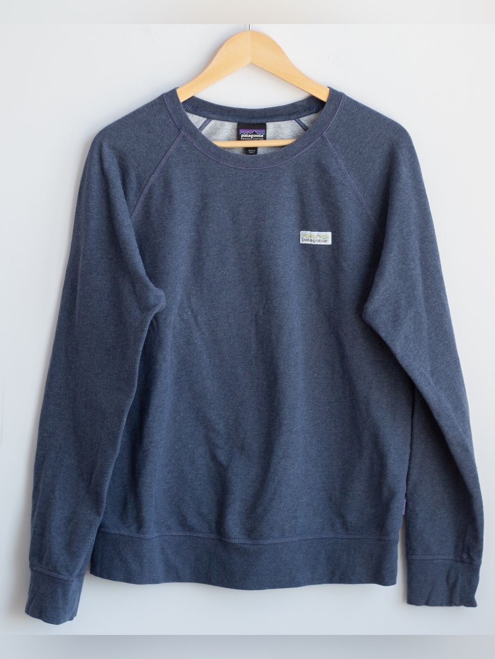 Patagonia P-6 Label Organic Cotton Crewneck Navy L